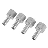 4pcs 13mm 1/2in Hose Barb Connector Hose Barb Coupler Stainless Steel Pipe Fitting for Beer Cooler