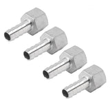 4pcs 13mm 1/2in Hose Barb Connector Hose Barb Coupler Stainless Steel Pipe Fitting for Beer Cooler - Close-Up Angle