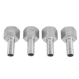 4pcs 13mm 1/2in Hose Barb Connector Hose Barb Coupler Stainless Steel Pipe Fitting for Beer Cooler