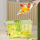 Cold Kettle with Faucet 3L PET Refrigerator Water Filter Dispenser Drink Container for Home Party Green