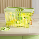 Cold Kettle with Faucet 3L PET Refrigerator Water Filter Dispenser Drink Container for Home Party Green