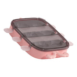6 Cavities Ice Pop Molds Reusable Silicone Ice Pop Moulds Easy Release Homemade DIY Frozen Ice Cream Mold for Kids Adults Pink - Side View
