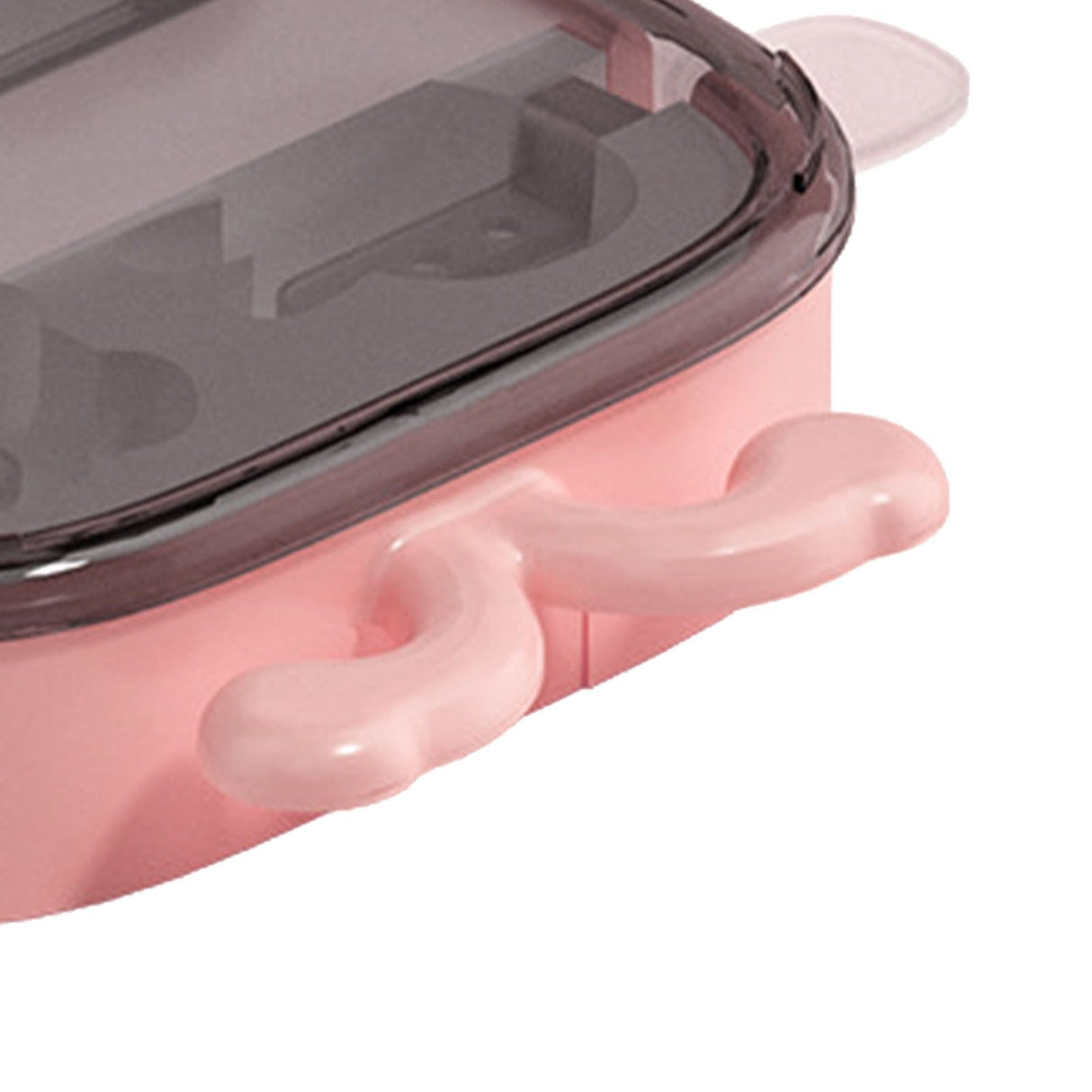6 Cavities Ice Pop Molds Reusable Silicone Ice Pop Moulds Easy Release Homemade DIY Frozen Ice Cream Mold for Kids Adults Pink
