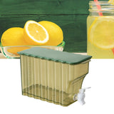 Cold Water Kettle with Faucet PP Sealed Preservation Refrigerator Cold Kettle For Fruit Tea Flower Tea Milk Tea Water Green - Extra Image
