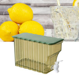 Cold Water Kettle with Faucet PP Sealed Preservation Refrigerator Cold Kettle For Fruit Tea Flower Tea Milk Tea Water Green