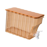 Cold Water Kettle with Faucet PP Sealed Preservation Refrigerator Cold Kettle For Fruit Tea Flower Tea Milk Tea Water Orange - Side View