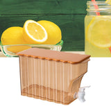 Cold Water Kettle with Faucet PP Sealed Preservation Refrigerator Cold Kettle For Fruit Tea Flower Tea Milk Tea Water Orange - Extra Image