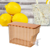 Cold Water Kettle with Faucet PP Sealed Preservation Refrigerator Cold Kettle For Fruit Tea Flower Tea Milk Tea Water Orange - Extra Image