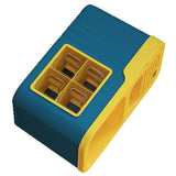 Kitchen Seasoning Storage Rack Plastic Seasoning Storage Rack Multifunctional Knife Rack Spice Organizer Storage Rack Blue and Yellow 4 Cells