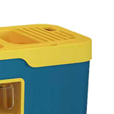Kitchen Seasoning Storage Rack Plastic Seasoning Storage Rack Multifunctional Knife Rack Spice Organizer Storage Rack Blue and Yellow 4 Cells