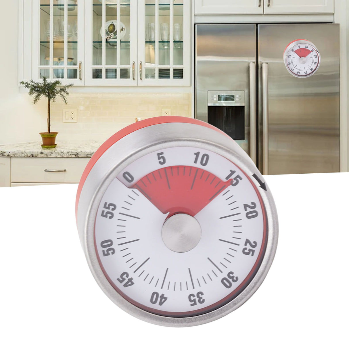 Kitchen Timer Red Alert Practical Magnetic Cooking Timer for Kitchen Cooking Homework Running