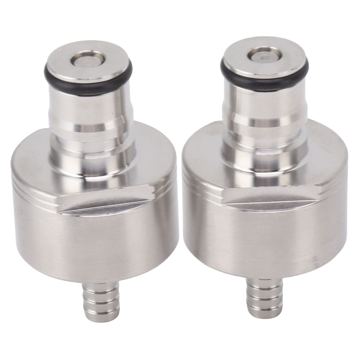 2PCS Stainless Steel Carbonation Cap Forced Carbonation PET Bottle Filling CO2 Coupling Cap for Soda Beer