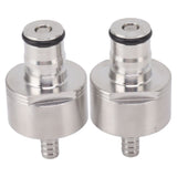 2PCS Stainless Steel Carbonation Cap Forced Carbonation PET Bottle Filling CO2 Coupling Cap for Soda Beer