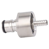 2PCS Stainless Steel Carbonation Cap Forced Carbonation PET Bottle Filling CO2 Coupling Cap for Soda Beer - Rear View