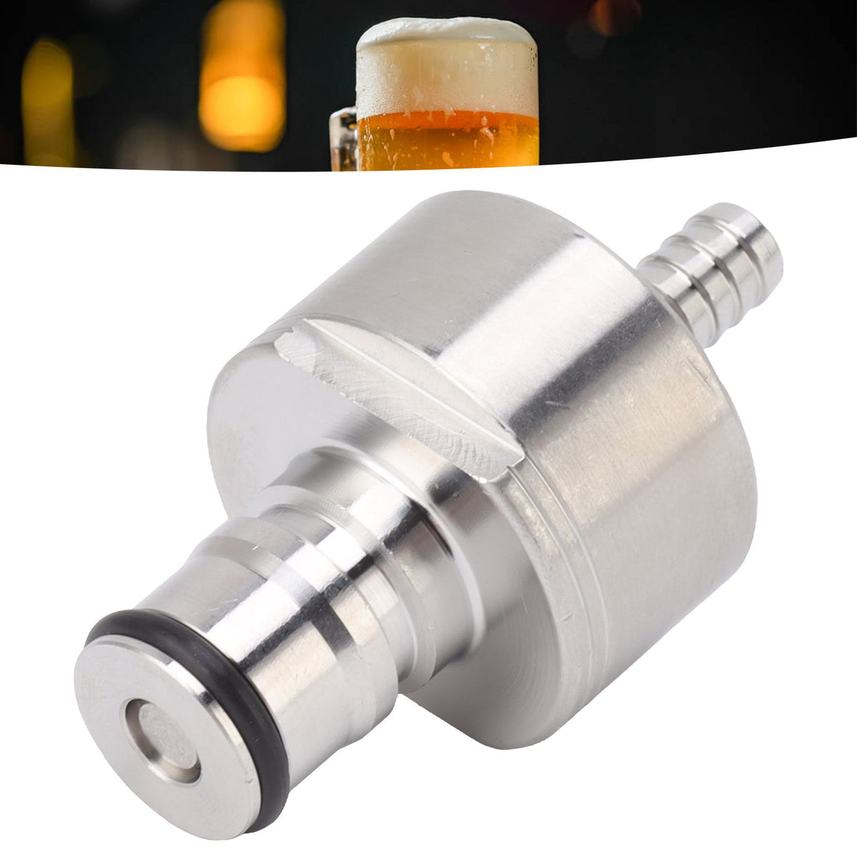 2PCS Stainless Steel Carbonation Cap Forced Carbonation PET Bottle Filling CO2 Coupling Cap for Soda Beer