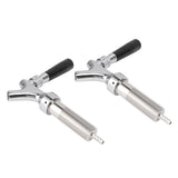 2 Set Beer Tap Stainless Steel Good Sealing 4‑1/8inch Shank 1/4 Barb Beer Faucet G1/2 Thread