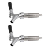 2 Set Beer Tap Stainless Steel Good Sealing 4‑1/8inch Shank 1/4 Barb Beer Faucet G1/2 Thread