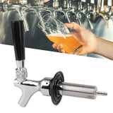 2 Set Beer Tap Stainless Steel Good Sealing 4‑1/8inch Shank 1/4 Barb Beer Faucet G1/2 Thread