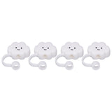 Straw Covers Dustproof Decorative Splash Proof Odorless Reusable Straw Toppers for Party ShoppingTravelling Camping 4 Cloud Straw Caps