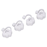 Straw Covers Dustproof Decorative Splash Proof Odorless Reusable Straw Toppers for Party ShoppingTravelling Camping 4 Cloud Straw Caps - Low Angle
