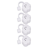 Straw Covers Dustproof Decorative Splash Proof Odorless Reusable Straw Toppers for Party ShoppingTravelling Camping 4 Cloud Straw Caps