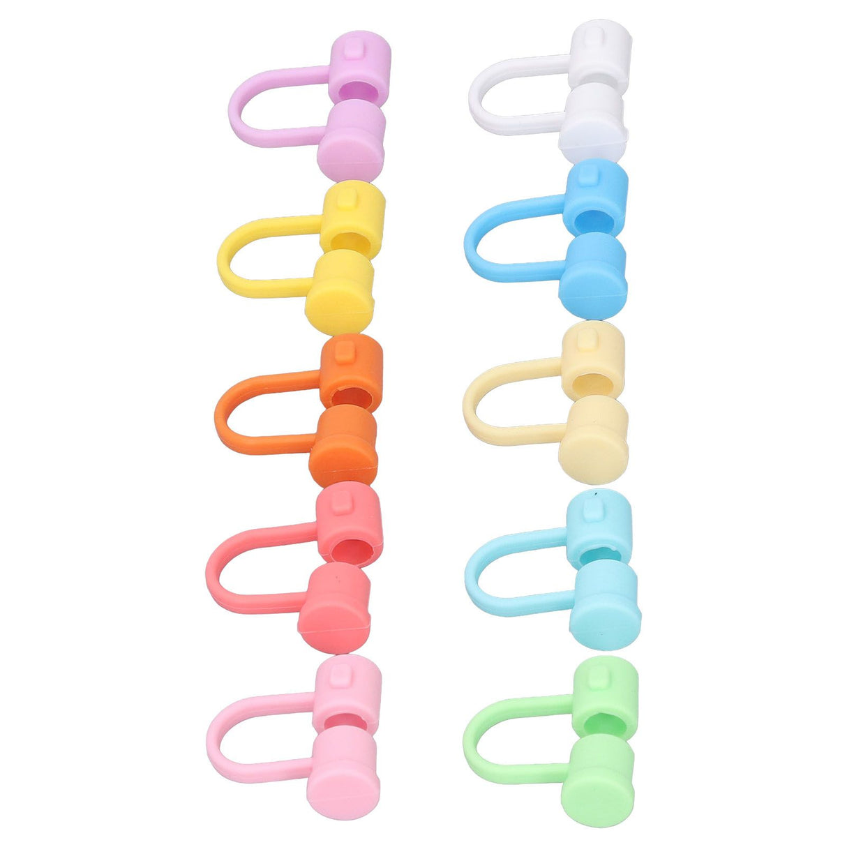 Straw Covers Dustproof Decorative Splash Proof Odorless Reusable Straw Toppers for Party ShoppingTravelling Camping 24 Rainbow Coloured Straw Caps