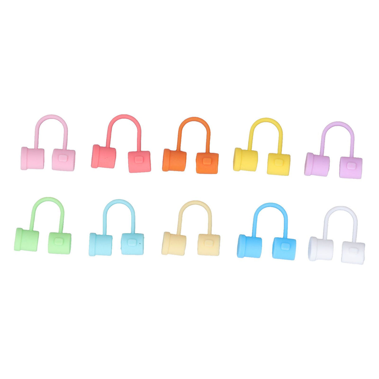 Straw Covers Dustproof Decorative Splash Proof Odorless Reusable Straw Toppers for Party ShoppingTravelling Camping 24 Rainbow Coloured Straw Caps