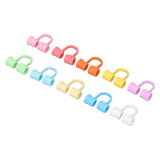 Straw Covers Dustproof Decorative Splash Proof Odorless Reusable Straw Toppers for Party ShoppingTravelling Camping 24 Rainbow Coloured Straw Caps - Close-Up Angle