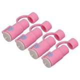 Straw Covers Dustproof Decorative Splash Proof Odorless Reusable Straw Toppers for Party ShoppingTravelling Camping 4 Cup Straw Caps