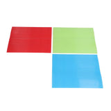 3PCS Sushi Mat ABS Sushi Rolling Mat Japanese DIY Sushi Plate Roller for Home Kitchen Restaurant - Rear View