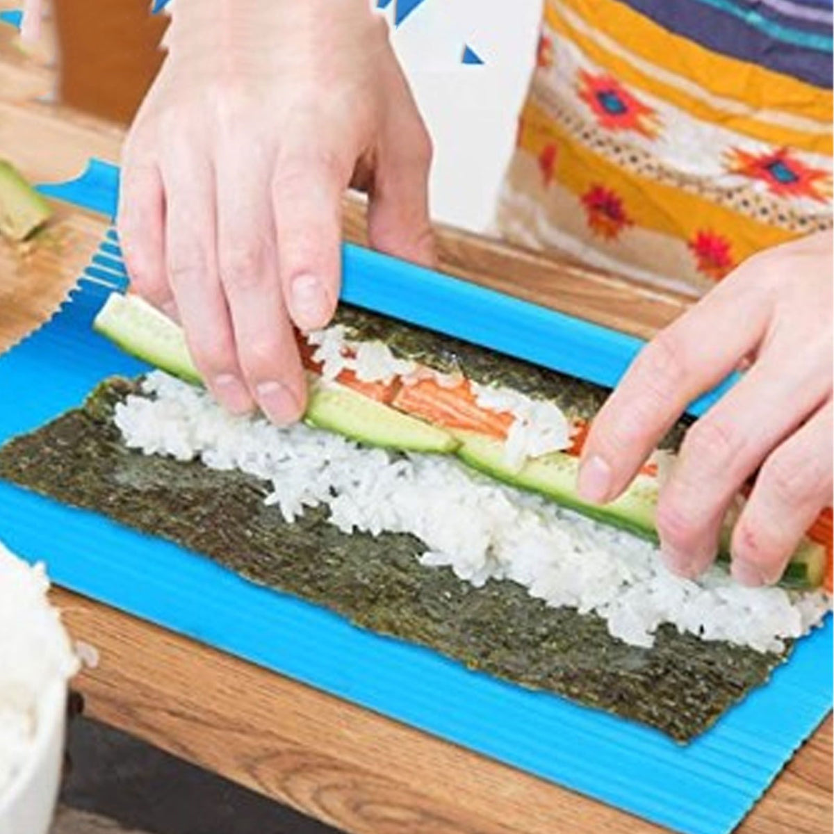 3PCS Sushi Mat ABS Sushi Rolling Mat Japanese DIY Sushi Plate Roller for Home Kitchen Restaurant