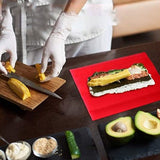 3PCS Sushi Mat ABS Sushi Rolling Mat Japanese DIY Sushi Plate Roller for Home Kitchen Restaurant
