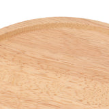 Round Wood Tray 30cm Simple Style Stable Serving Tray for Breakfast Pizza Fruit Snacks - Extra Image