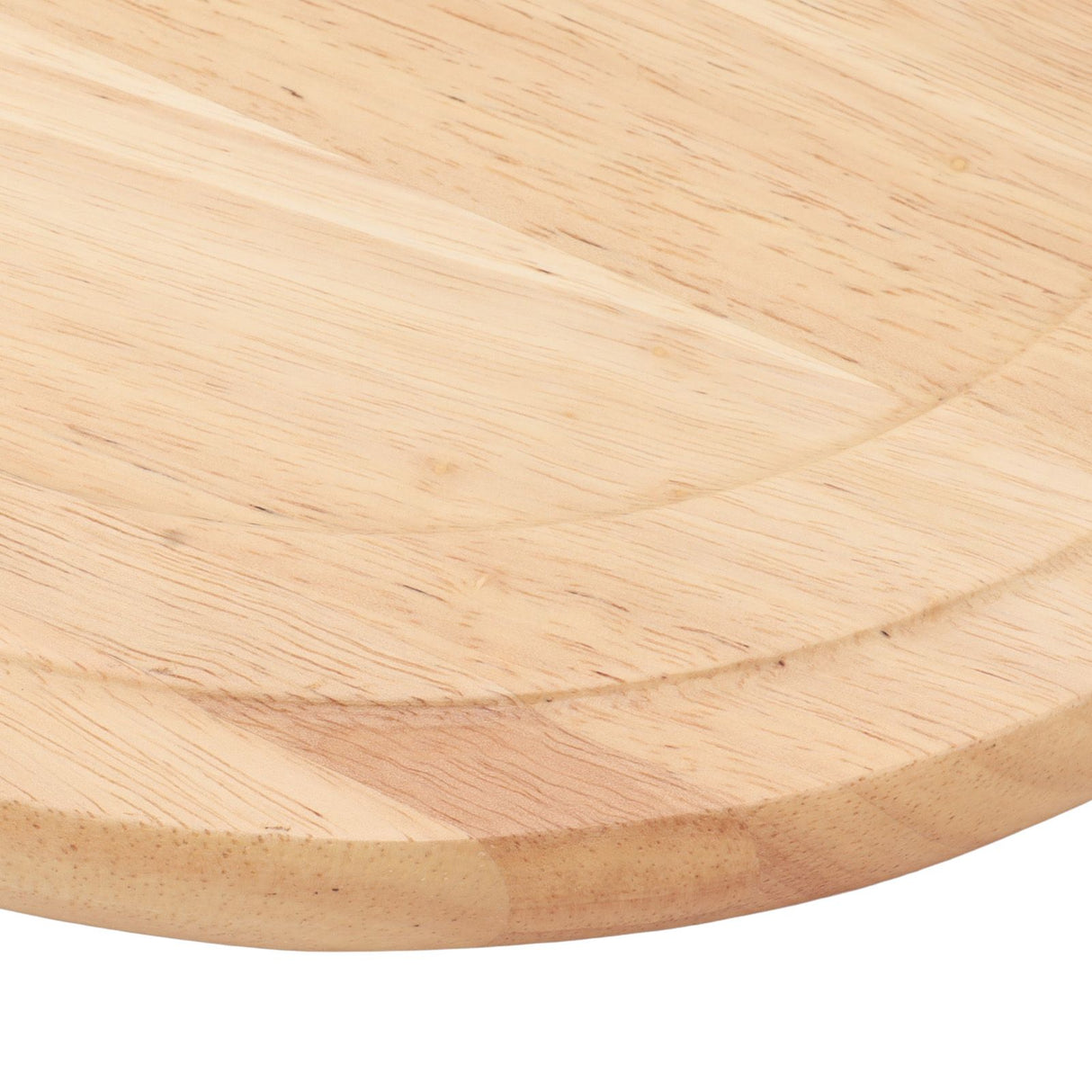 Round Wood Tray 30cm Simple Style Stable Serving Tray for Breakfast Pizza Fruit Snacks