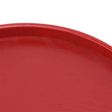 Tea Tray Wooden Wine Red Round Tea Plate Green Tea Baking Serving Plate for Home Tea House 24cm / 9.45in