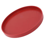 Tea Tray Wooden Wine Red Round Tea Plate Green Tea Baking Serving Plate for Home Tea House 27cm / 10.63in
