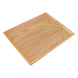 Rectangle Wood Tray Multifunctional Serving Tray for Fruit Food Pizza Gathering Outdoor 40 X 30.5cm - Side View