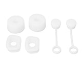 6PCS Cup Straw Stopper Sealed Reusable Straw Cover Cap Square Round Spill Stoppers Silicone Leak Stopper Set White
