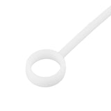 6PCS Cup Straw Stopper Sealed Reusable Straw Cover Cap Square Round Spill Stoppers Silicone Leak Stopper Set White