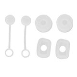 6PCS Cup Straw Stopper Sealed Reusable Straw Cover Cap Square Round Spill Stoppers Silicone Leak Stopper Set Transparent