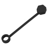 4 Set Silicone Spill Proof Stopper Set Tumbler Accessories Including Straw Cover Cap Square Leak Stopper Round Lid Stopper Plug Black