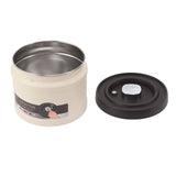 Vacuum Sealed Coffee Container 304 Stainless Steel Press Type Airtight Food Storage Container for Coffee Beans Tea Nuts 750ML Beige