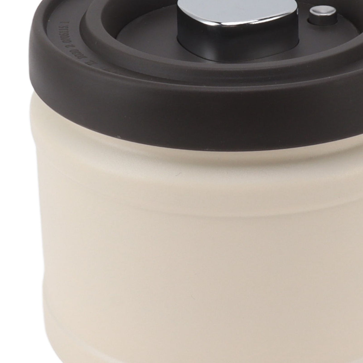 Vacuum Sealed Coffee Container 304 Stainless Steel Press Type Airtight Food Storage Container for Coffee Beans Tea Nuts 750ML Beige