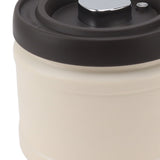Vacuum Sealed Coffee Container 304 Stainless Steel Press Type Airtight Food Storage Container for Coffee Beans Tea Nuts 750ML Beige - Extra Image