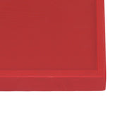 4Pcs Serving Tray Chinese Style Red Wedding Tea Coffee Snack Plate Wooden Fruit Candy Salver Square
