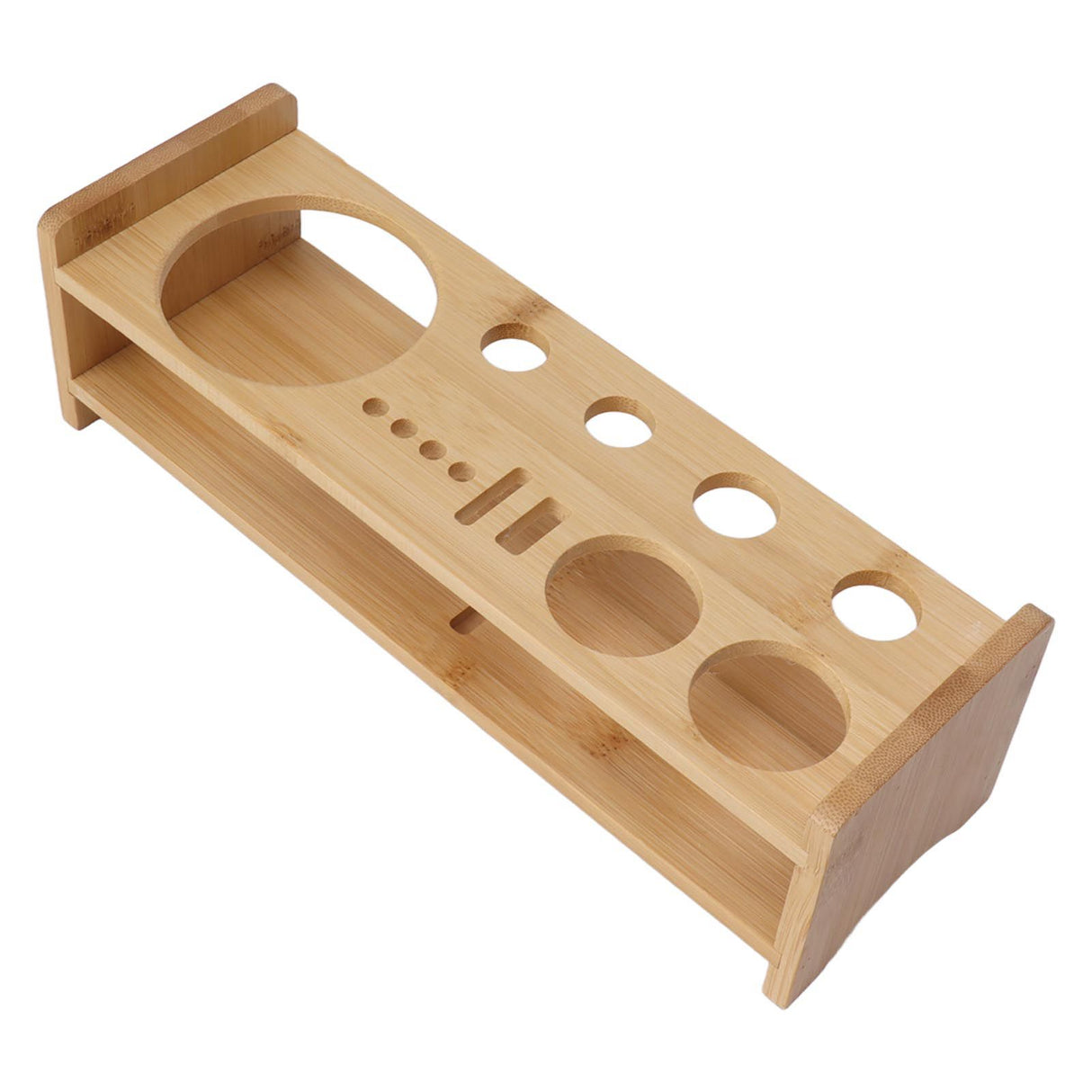 Bartender Kit Stand Large Capacity Space Saving Bamboo Wood Bartending Tool Storage Holder for Bar Home