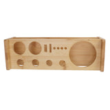 Bartender Kit Stand Large Capacity Space Saving Bamboo Wood Bartending Tool Storage Holder for Bar Home - Extra Image