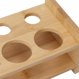 Bartender Kit Stand Large Capacity Space Saving Bamboo Wood Bartending Tool Storage Holder for Bar Home - Extra Image