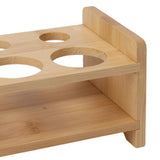 Bartender Kit Stand Large Capacity Space Saving Bamboo Wood Bartending Tool Storage Holder for Bar Home - Extra Image