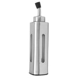 220ml Oil Dispenser Bottle Stainless Steel Oil Bottle Sauce Container for Olive Oil Vinegar Soy Sauce Rectangle - Close-Up Angle